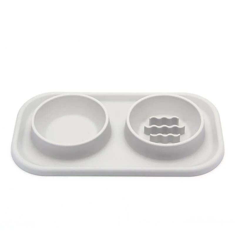 Bol Double en Silicone pour Nourriture Lente - Image 5