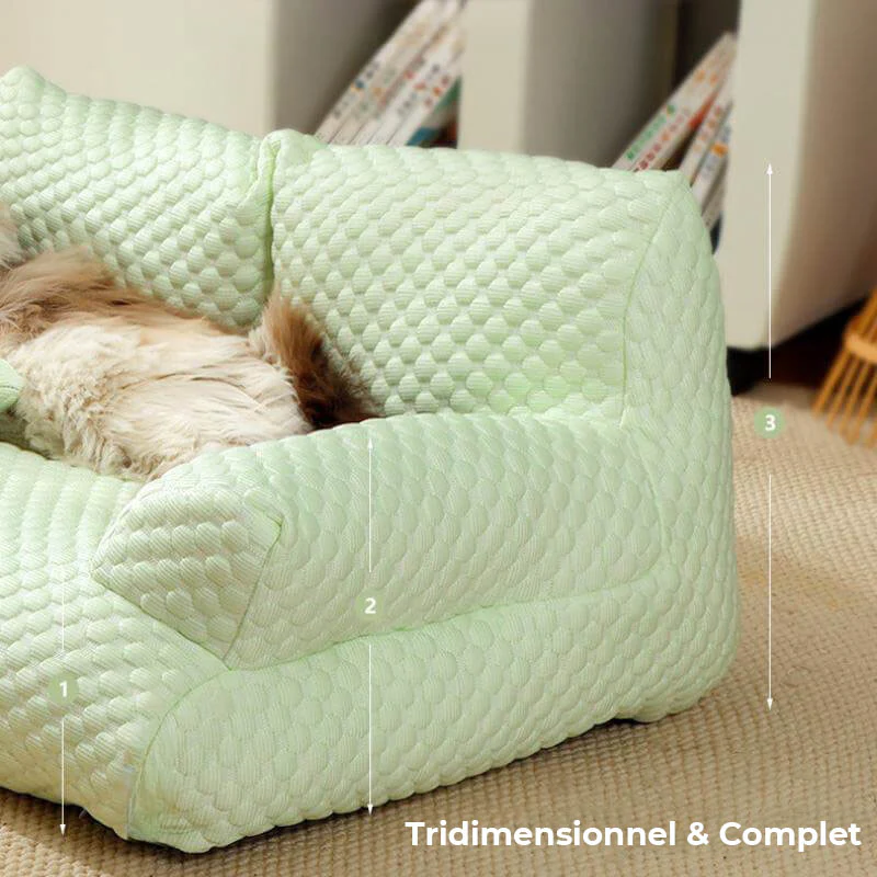 Canapé-lit pour chien lavable et rafraîchissant en soie de glace - Image 8