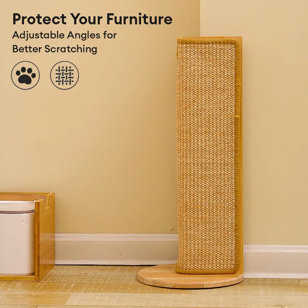 Canapé multifonctionnel et protection des coins muraux, planche à gratter en sisal pour chat. - Image 3