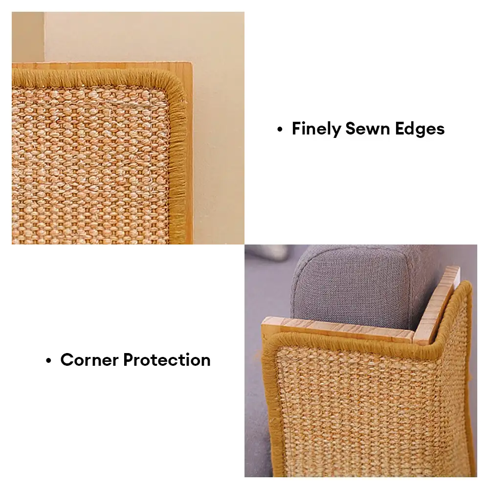 Canapé multifonctionnel et protection des coins muraux, planche à gratter en sisal pour chat. - Image 4