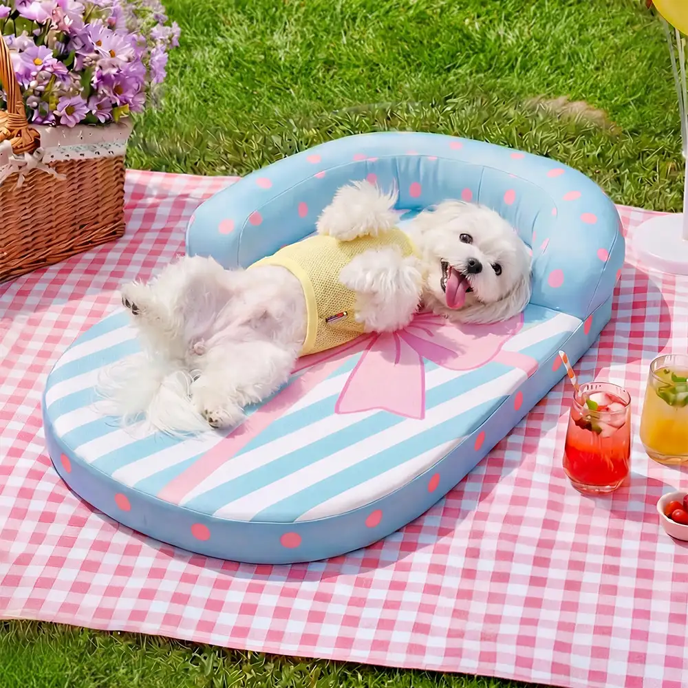 Coussin orthopédique pour chien avec support de cou respirant et rafraîchissant lits pour chien - Image 10
