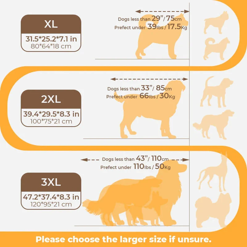 Coussins pour chiens personnalisés, épais, grandes tailles, avec protection anti-rayures et protection du dos. - Image 5