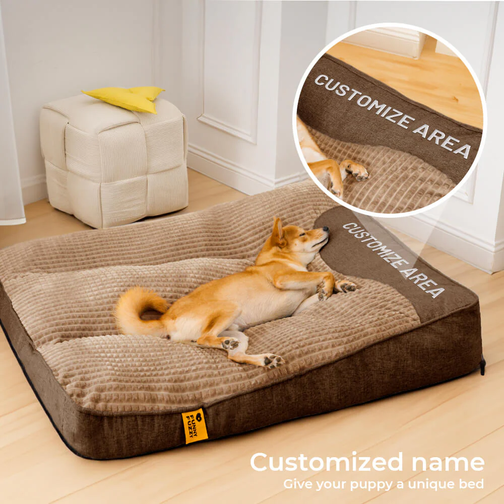 Coussins pour chiens personnalisés, épais, grandes tailles, avec protection anti-rayures et protection du dos. - Image 7