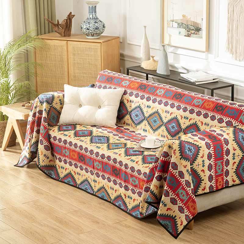 Jeté de canapé housse de canapé multifonctionnelle en jacquard marocain - Image 3