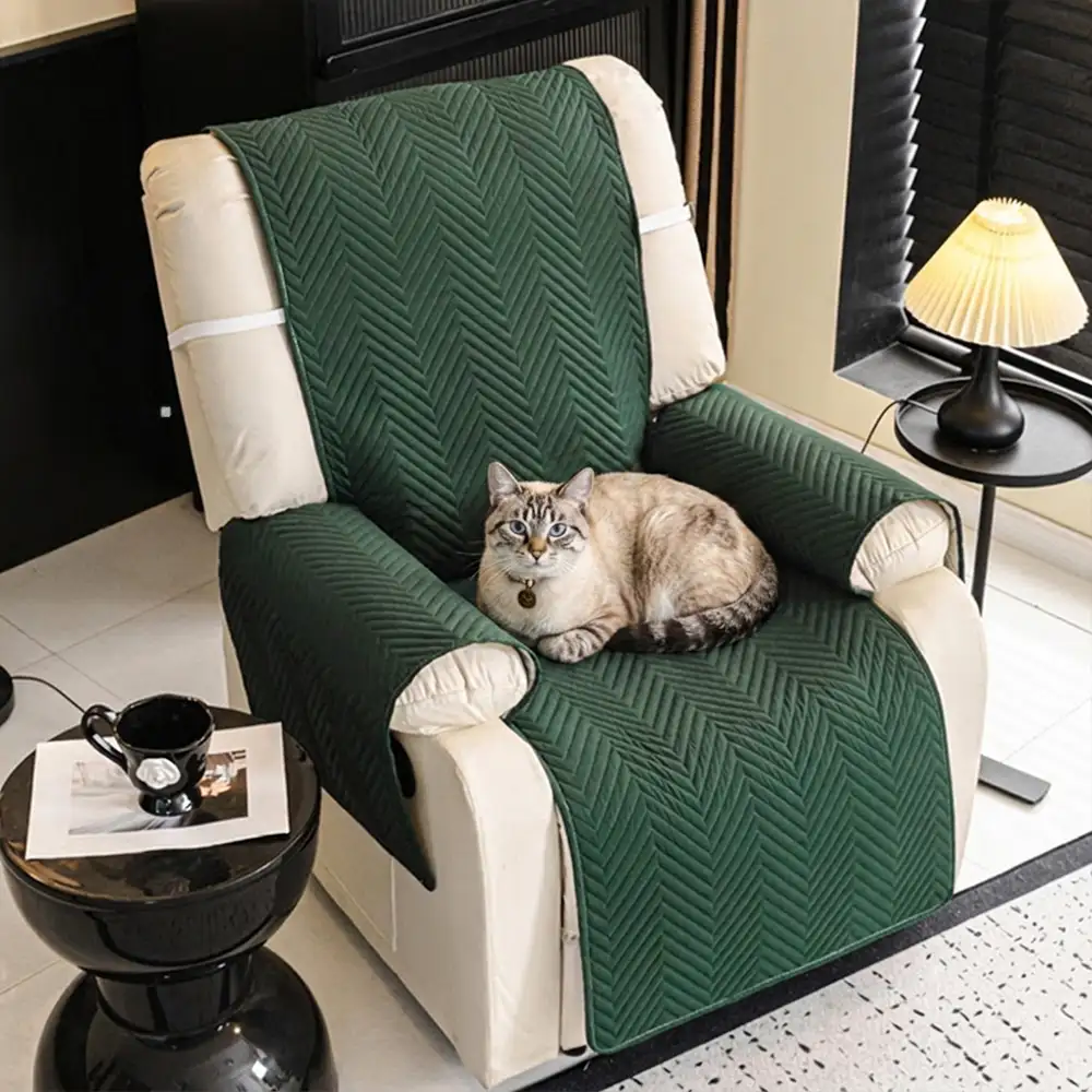 Housse de canapé Housse fauteuil Couvre-canapé relevable résistant à l'eau avec sangles élastiques - Classique W - Image 15