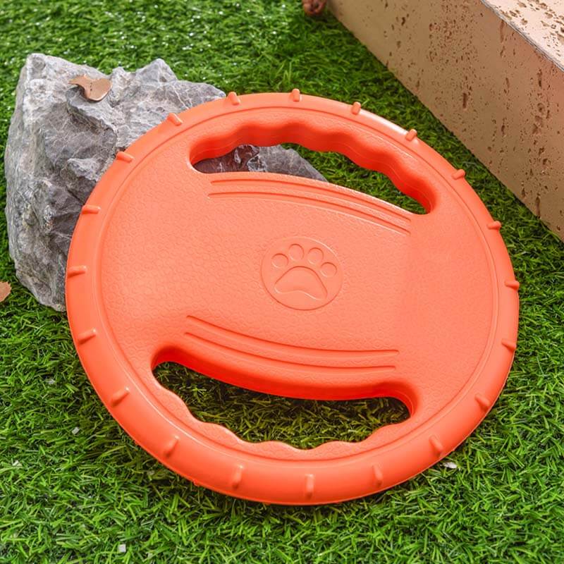 Disque Volant Interactif en Caoutchouc pour Chien avec Poignée - Image 11