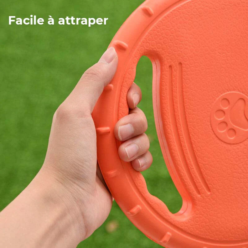 Disque Volant Interactif en Caoutchouc pour Chien avec Poignée - Image 7