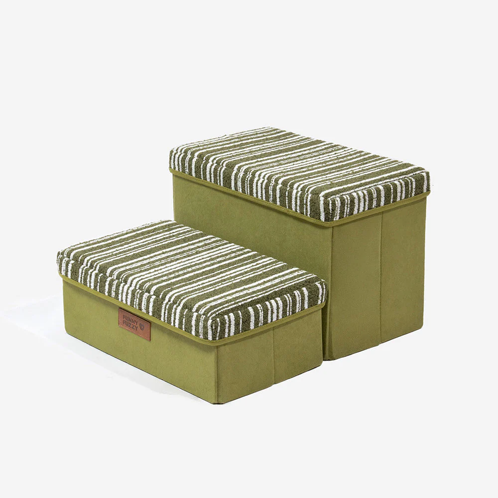 Escalier pour chien pliable avec rangement et condo - Funnyfuzzy SnugNest - Image 19