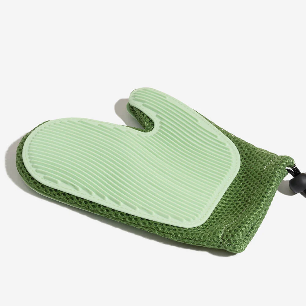 Gant de toilettage pour animaux en silicone avec brosse flottante à deux faces - Image 6
