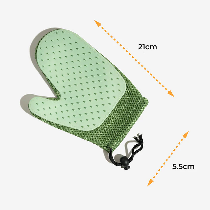 Gant de toilettage pour animaux en silicone avec brosse flottante à deux faces - Image 7
