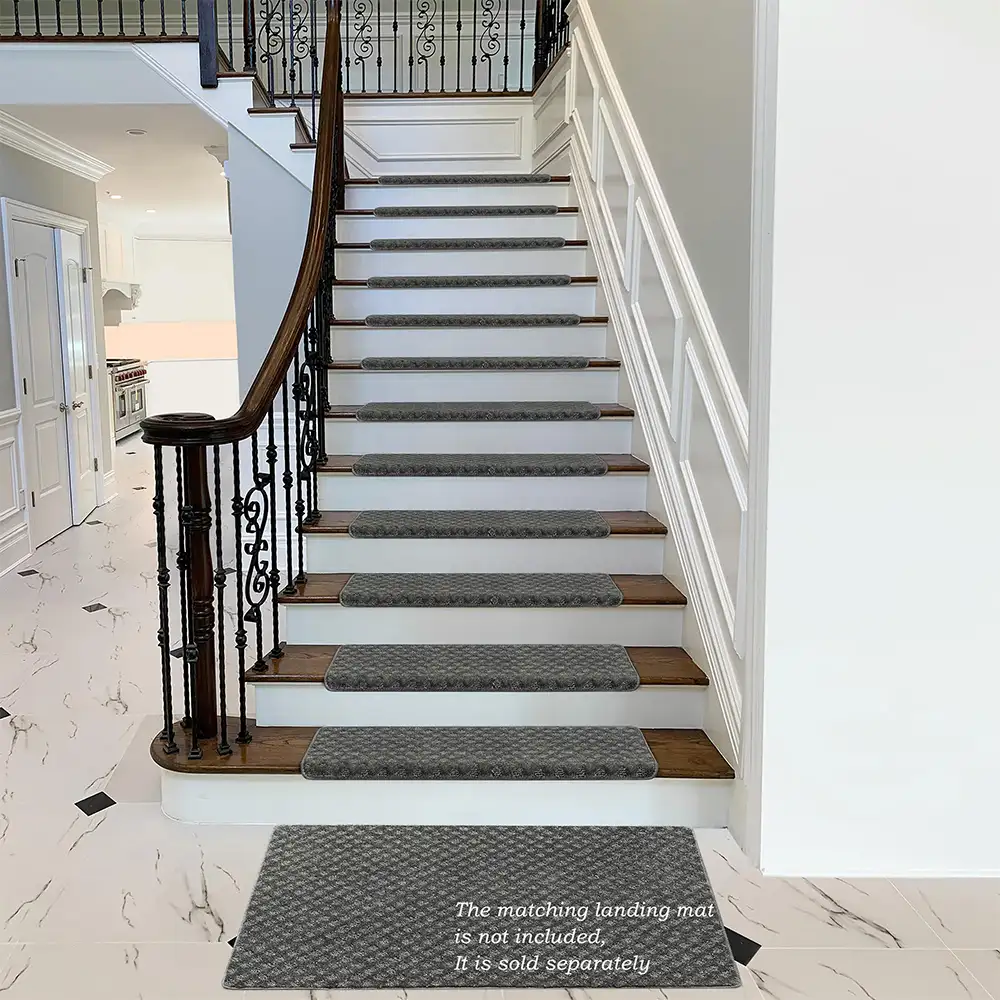 Garde-corps en velours doux pour les escaliers intérieurs, adaptés aux animaux de compagnie, sans adhésif, tapis antidérapants pour escaliers. - Image 16