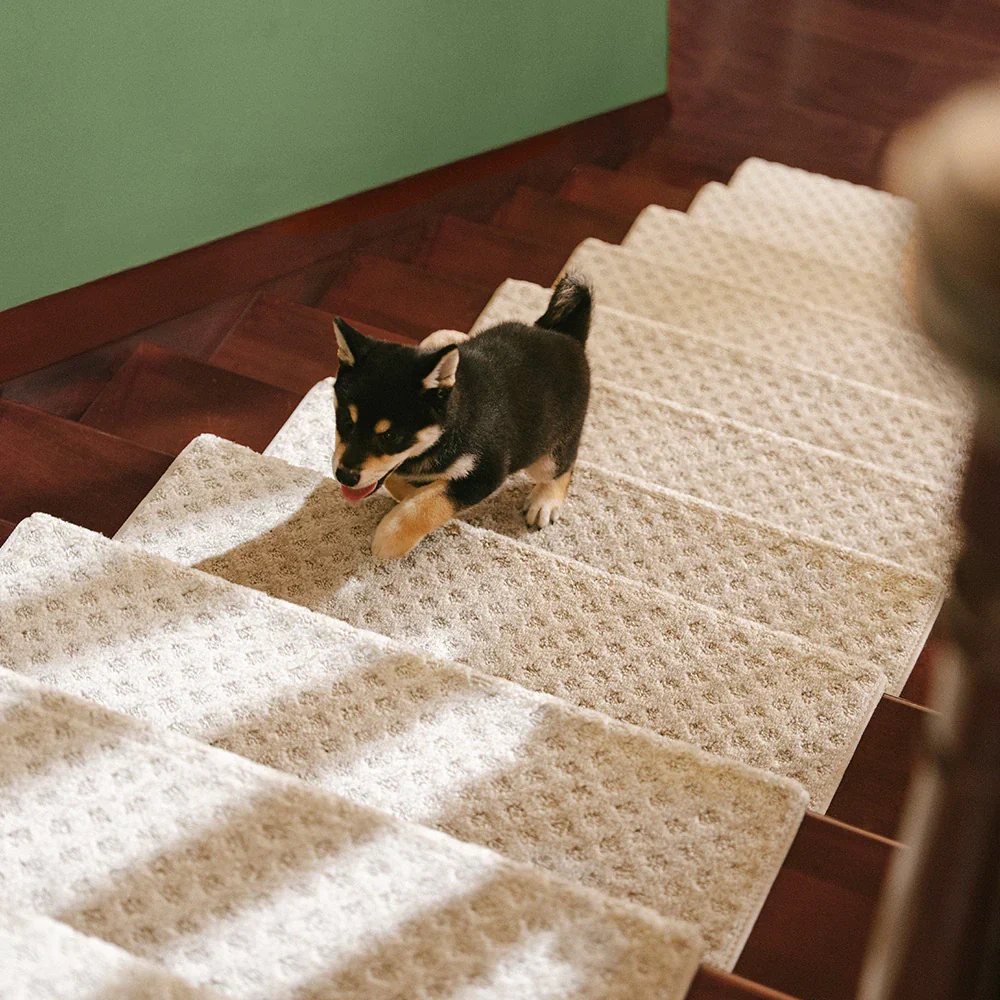 Garde-corps en velours doux pour les escaliers intérieurs, adaptés aux animaux de compagnie, sans adhésif, tapis antidérapants pour escaliers. - Image 18