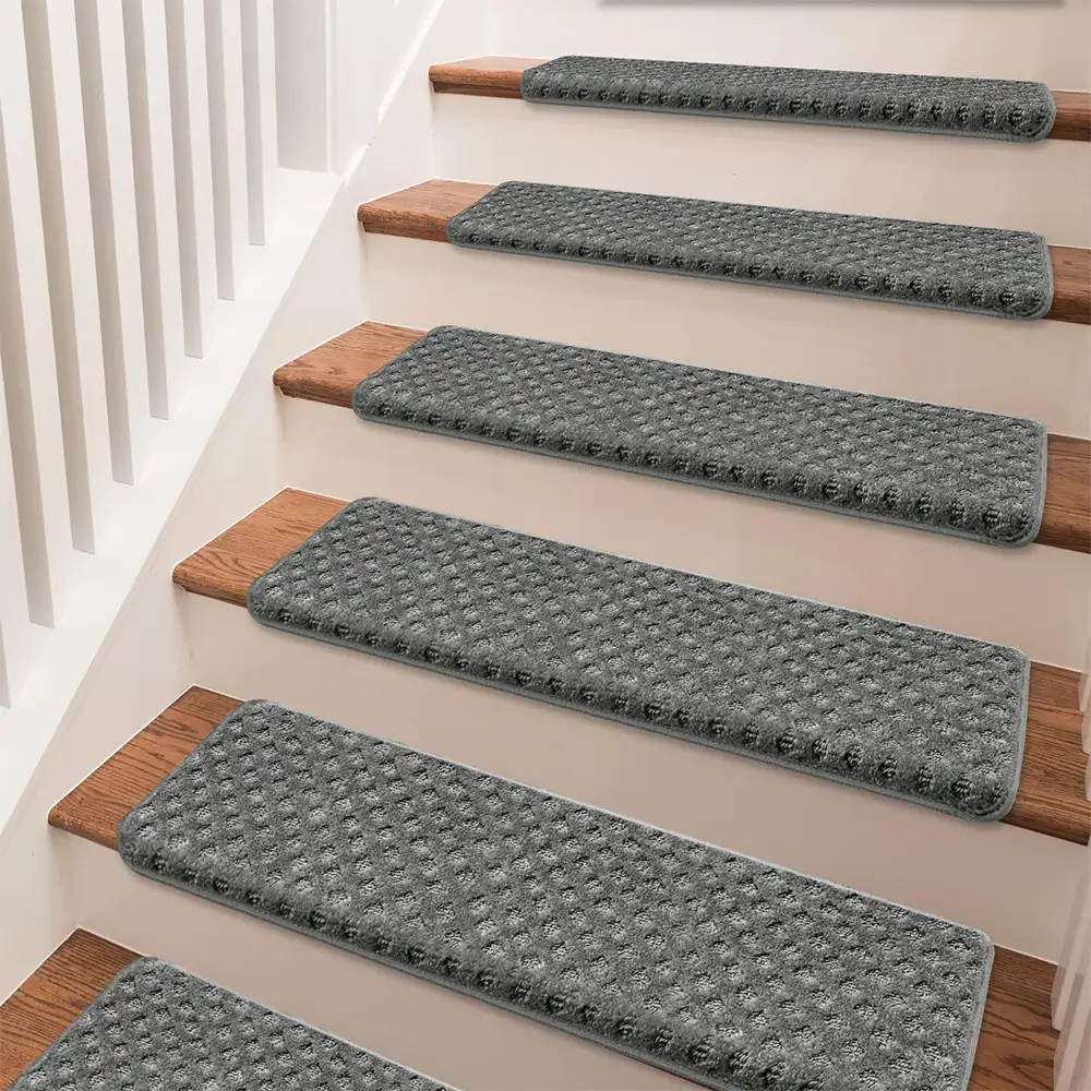 Garde-corps en velours doux pour les escaliers intérieurs, adaptés aux animaux de compagnie, sans adhésif, tapis antidérapants pour escaliers. - Image 4