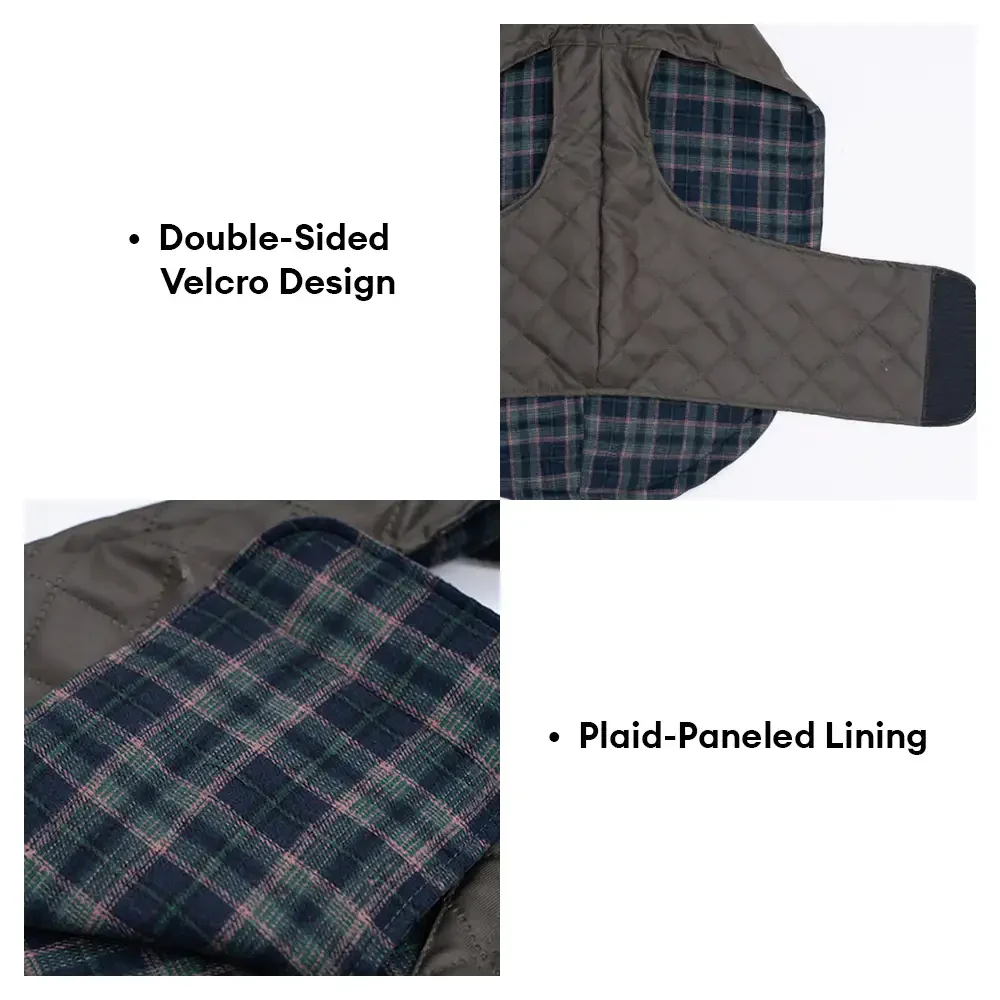 Gilet pour chien matelassé à col montant - Manteau d'hiver chaud et tendance - Image 7