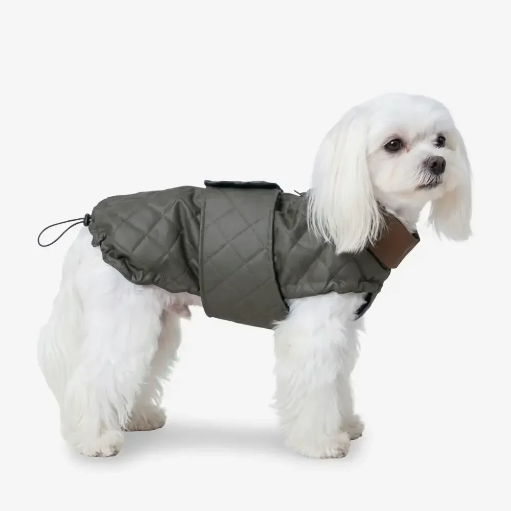 Gilet pour chien matelassé à col montant - Manteau d'hiver chaud et tendance - Image 8