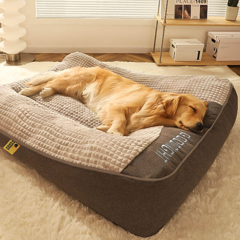 Grand coussin pour chien résistant aux rayures avec protection de la colonne vertébrale pour l'extérieur - Image 12