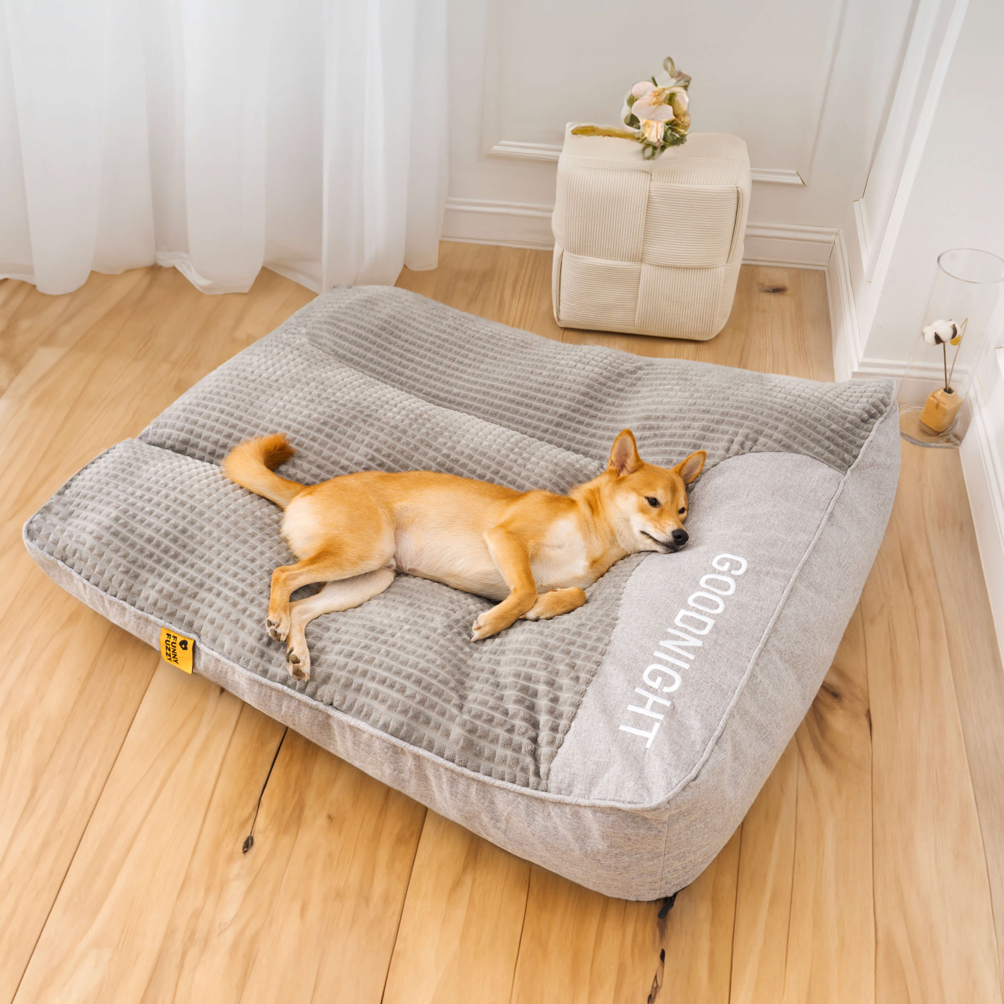 Grand coussin pour chien résistant aux rayures avec protection de la colonne vertébrale pour l'extérieur - Image 13