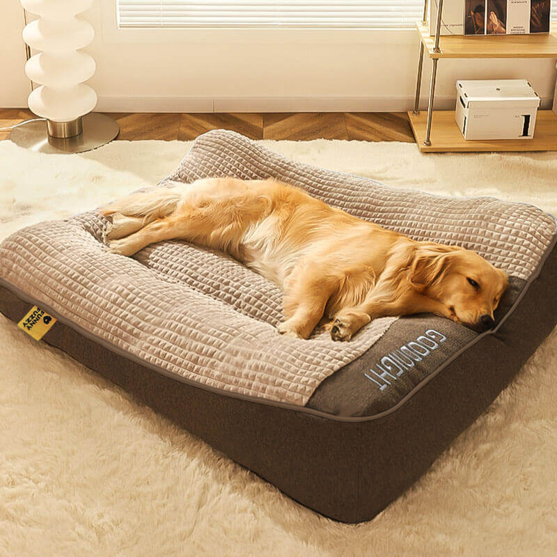 Grand coussin pour chien résistant aux rayures avec protection de la colonne vertébrale pour l'extérieur - Image 3