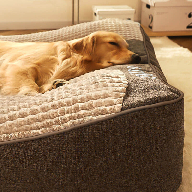 Grand coussin pour chien résistant aux rayures avec protection de la colonne vertébrale pour l'extérieur - Image 5