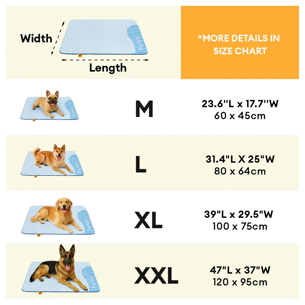 Grand Tapis Rafraichissant Chien Lavable Antidérapant pour Chiens d'Extérieur - Sieste Refroidissante - Image 13