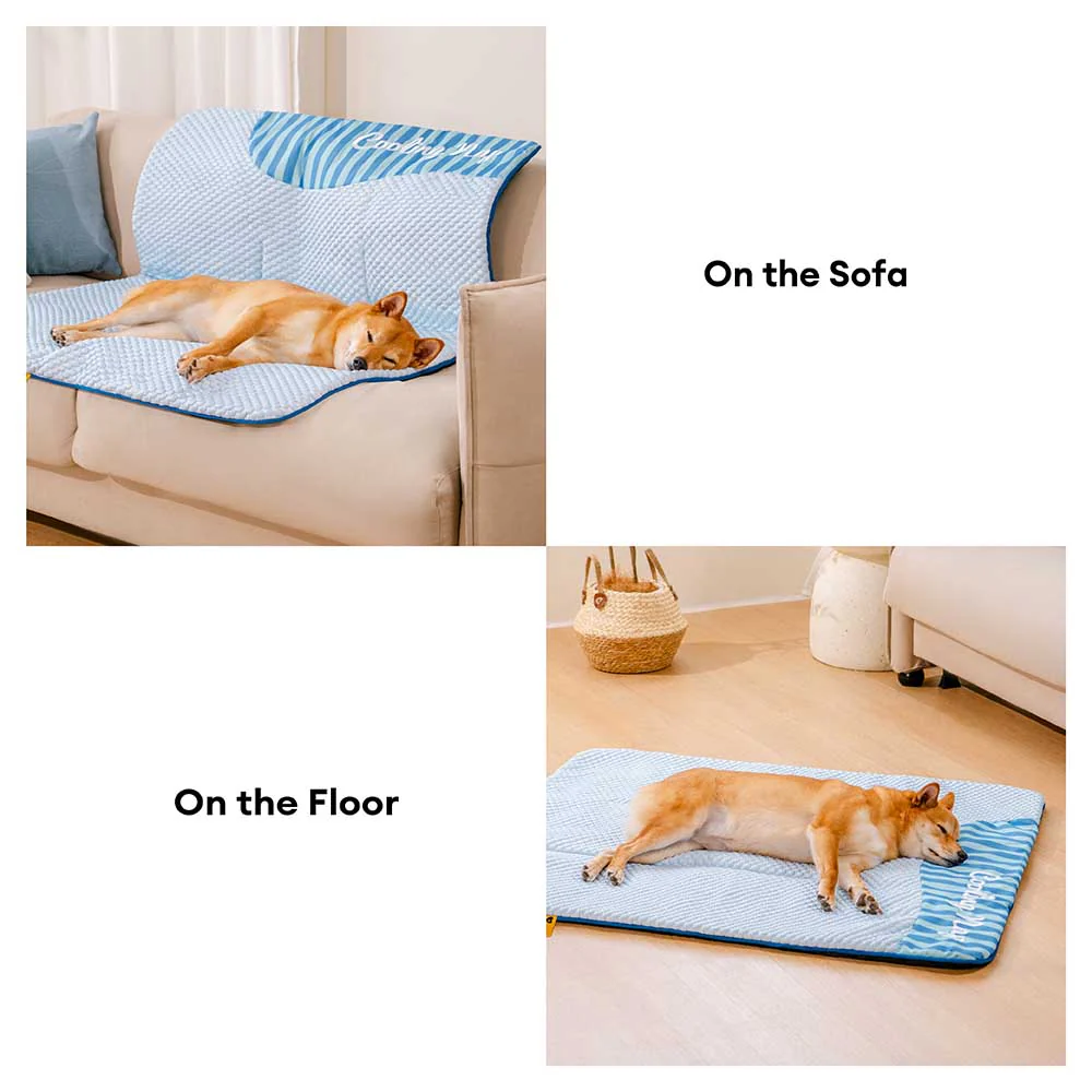 Grand Tapis Rafraichissant Chien Lavable Antidérapant pour Chiens d'Extérieur - Sieste Refroidissante - Image 6