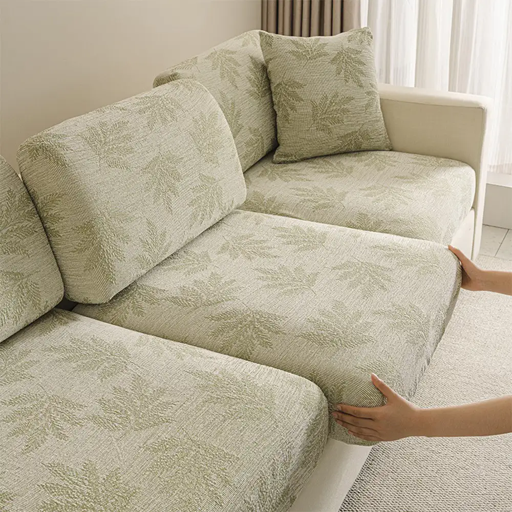 Housse de canapé d'angle extensible en chenille élastique anti-rayures - Image 13