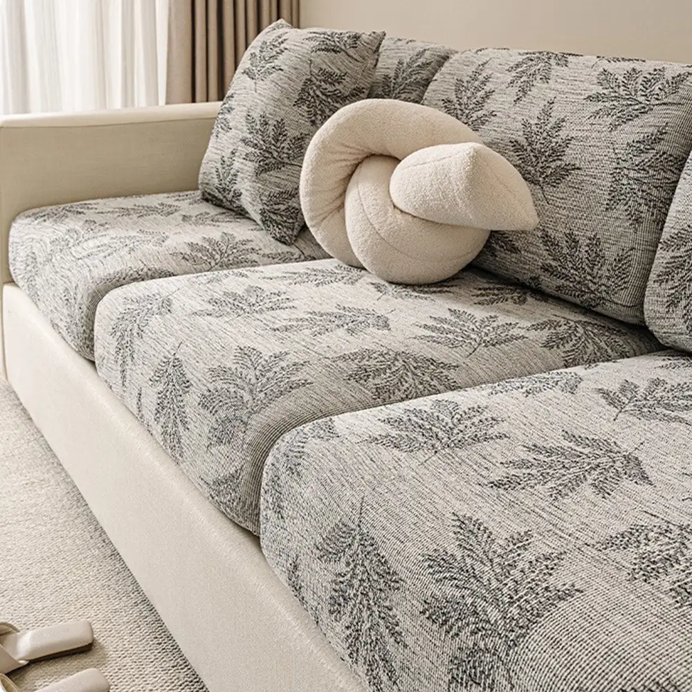 Housse de canapé d'angle extensible en chenille élastique anti-rayures - Image 2