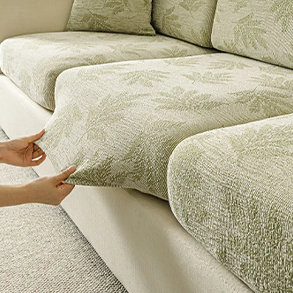 Housse de canapé d'angle extensible en chenille élastique anti-rayures - Image 7
