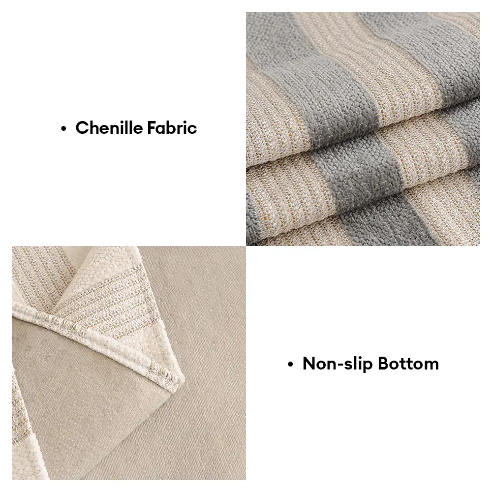 Housse de canapé en chenille résistant aux égratignures et adaptée aux animaux de compagnie, protection anti-dérapante. - Image 6