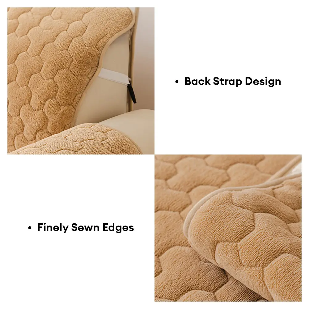 Housse de canapé en peluche courte et confortable, douce pour la peau, protection de meubles - Puzzle - Image 10