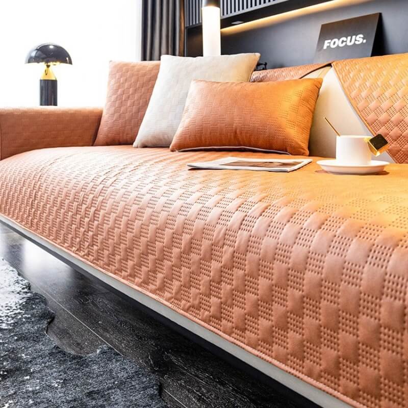 Housse de canapé résistante à l’eau en tissu aspect cuir pour protéger vos meubles - Image 11