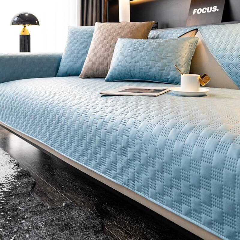 Housse de canapé résistante à l’eau en tissu aspect cuir pour protéger vos meubles - Image 14
