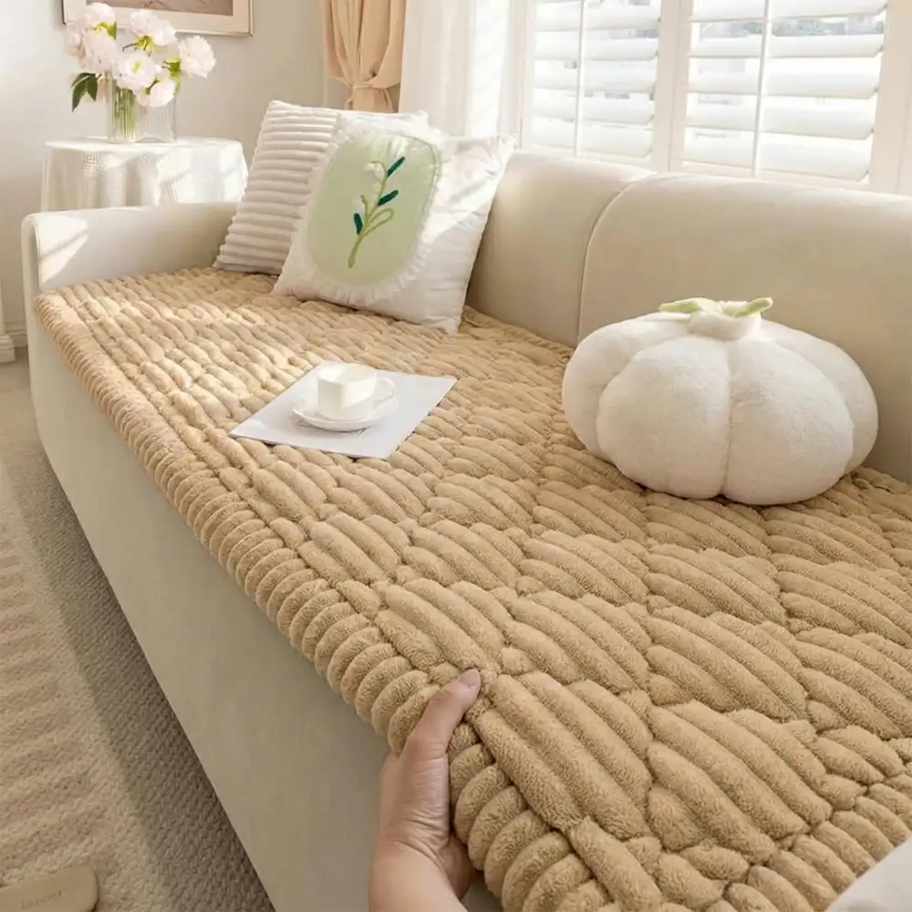 Housse de canapé lavable, protecteur de sofa amical pour les animaux, matelas pour animaux de compagnie Fluffy Fuzzy - Image 2