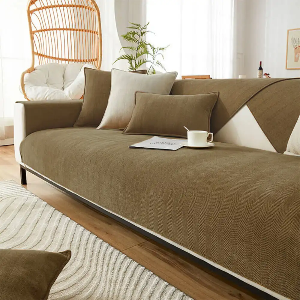Housse de canapé imperméable toutes saisons, résistante aux taches et durable – Rétro - Image 16