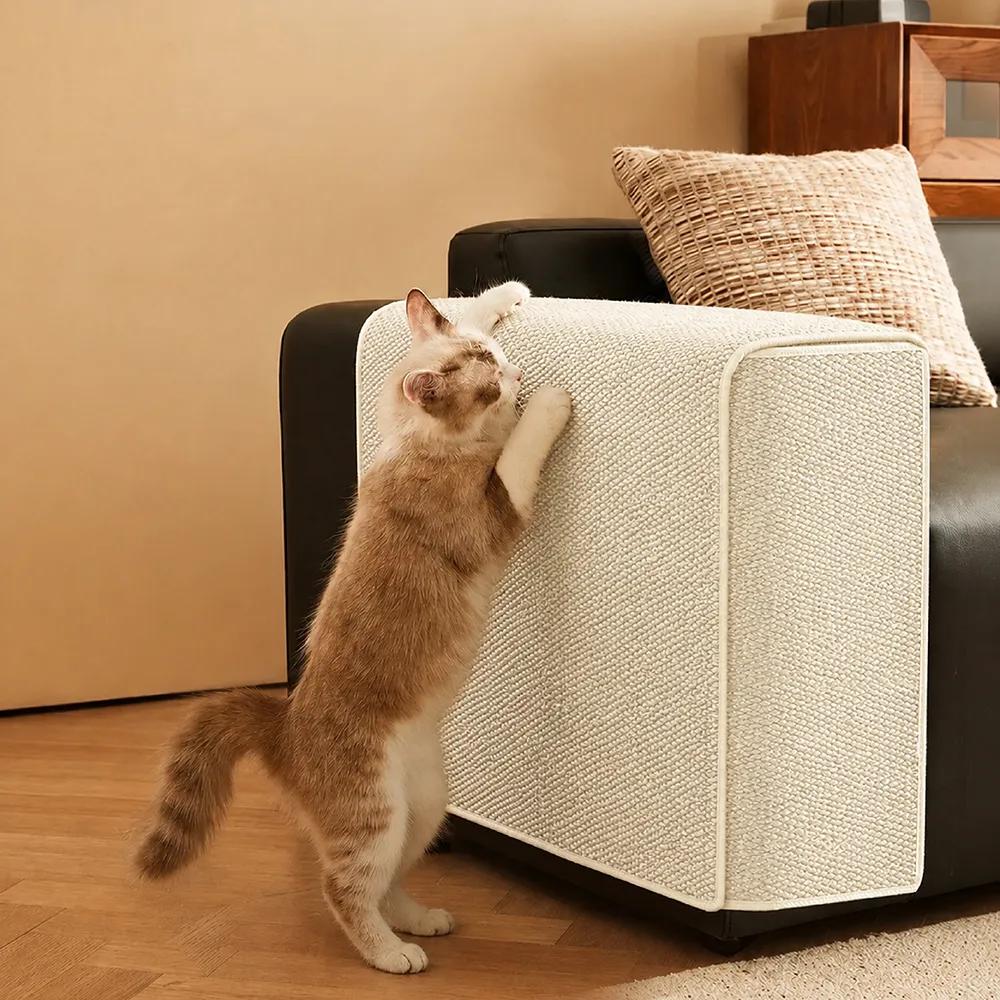 Housse de protection pour accoudoirs de canapé en faux sisal résistant aux rayures, ajustable, pour chats - Image 10