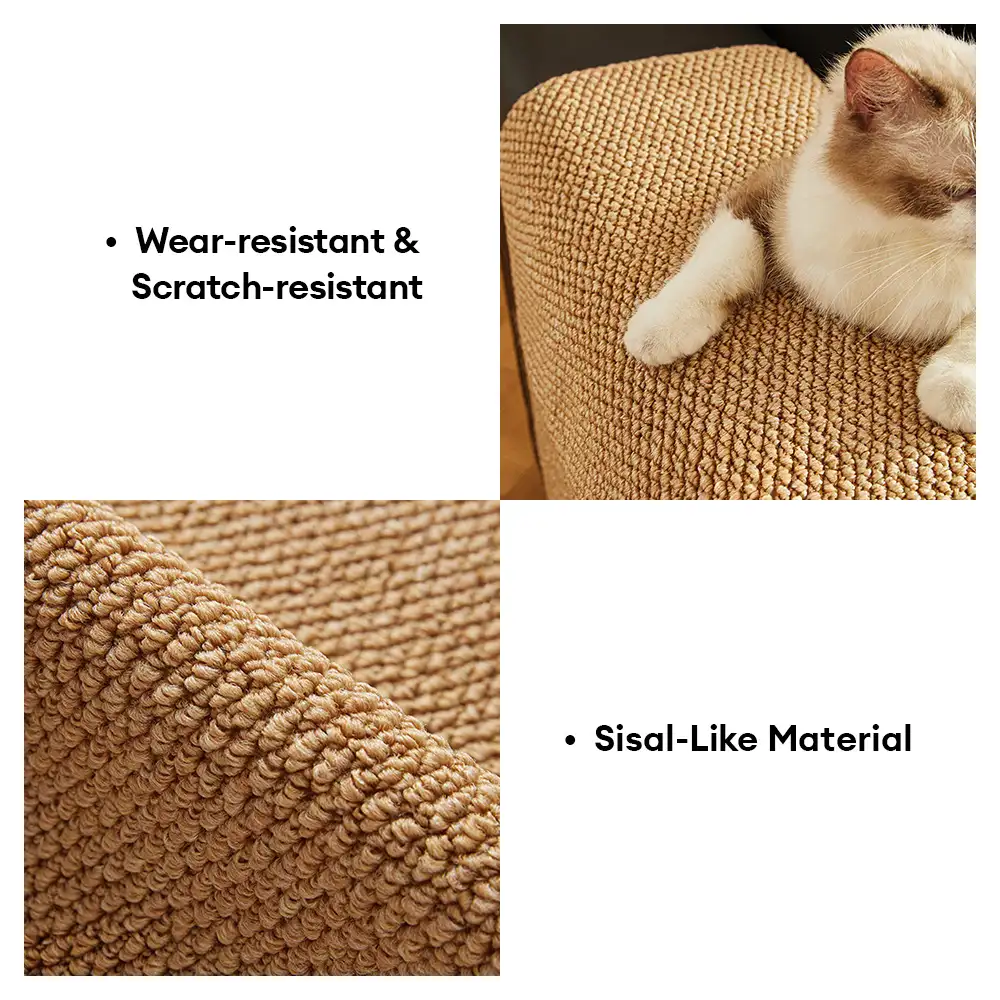 Housse de protection pour accoudoirs de canapé en faux sisal résistant aux rayures, ajustable, pour chats - Image 5