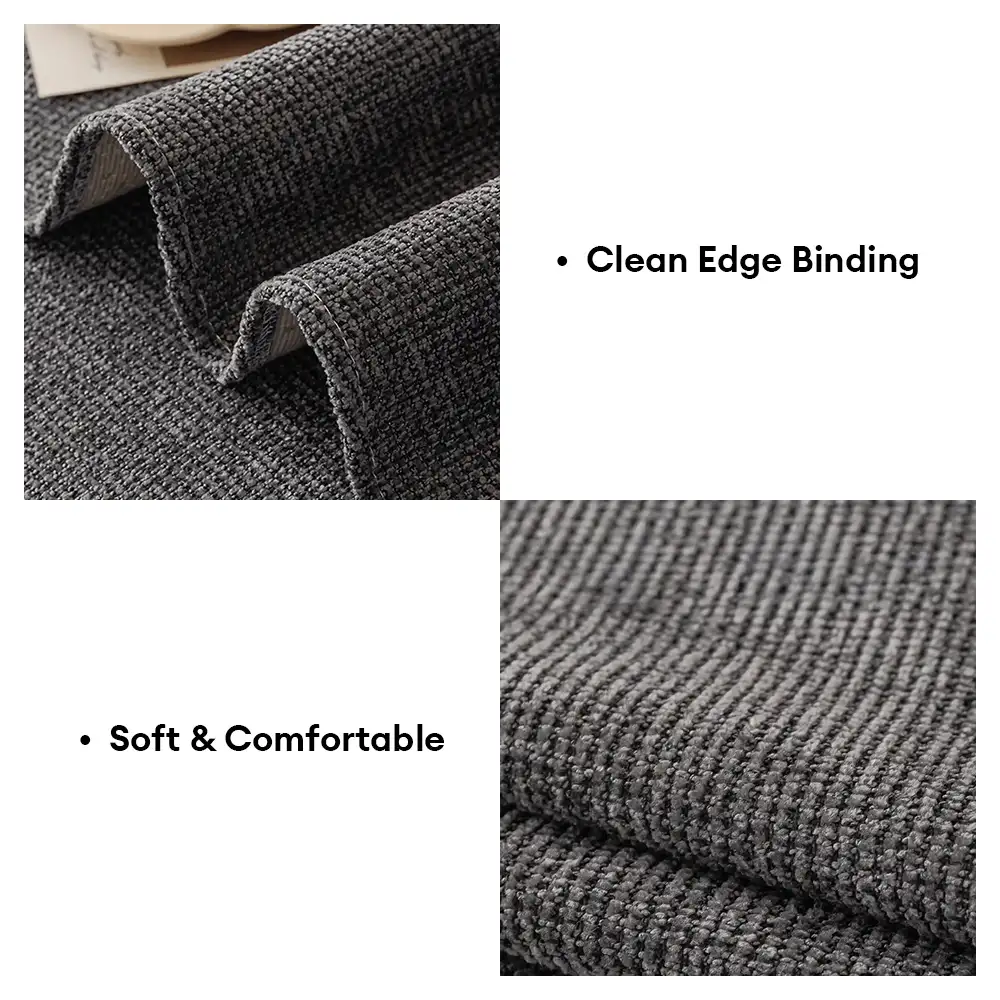 Housse de canapé 3 places en chenille résistant aux rayures, durable, déperlant et antidérapant. - Image 8