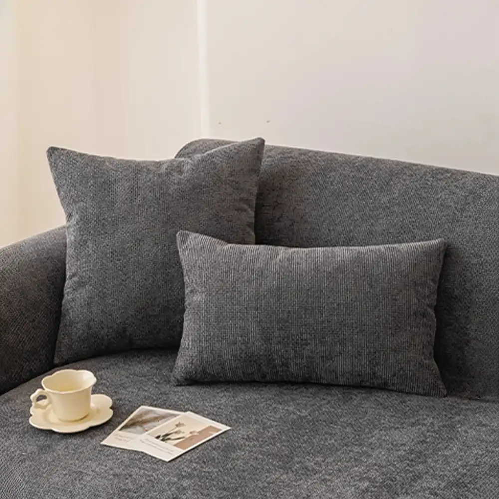 Housse de canapé 3 places en chenille résistant aux rayures, durable, déperlant et antidérapant. - Image 10