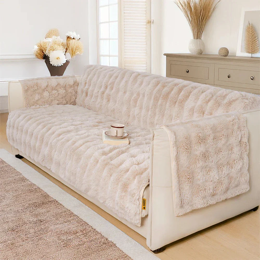 Housses de fauteuils de canapé inclinables imperméables et douces, protecteurs de meubles en peluche pour canapés - Image 15