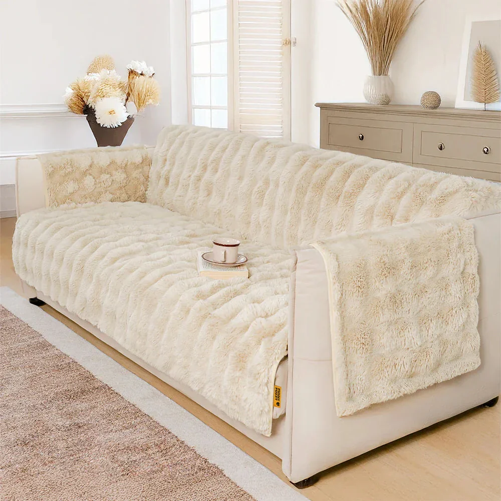 Housses de fauteuils de canapé inclinables imperméables et douces, protecteurs de meubles en peluche pour canapés - Image 18