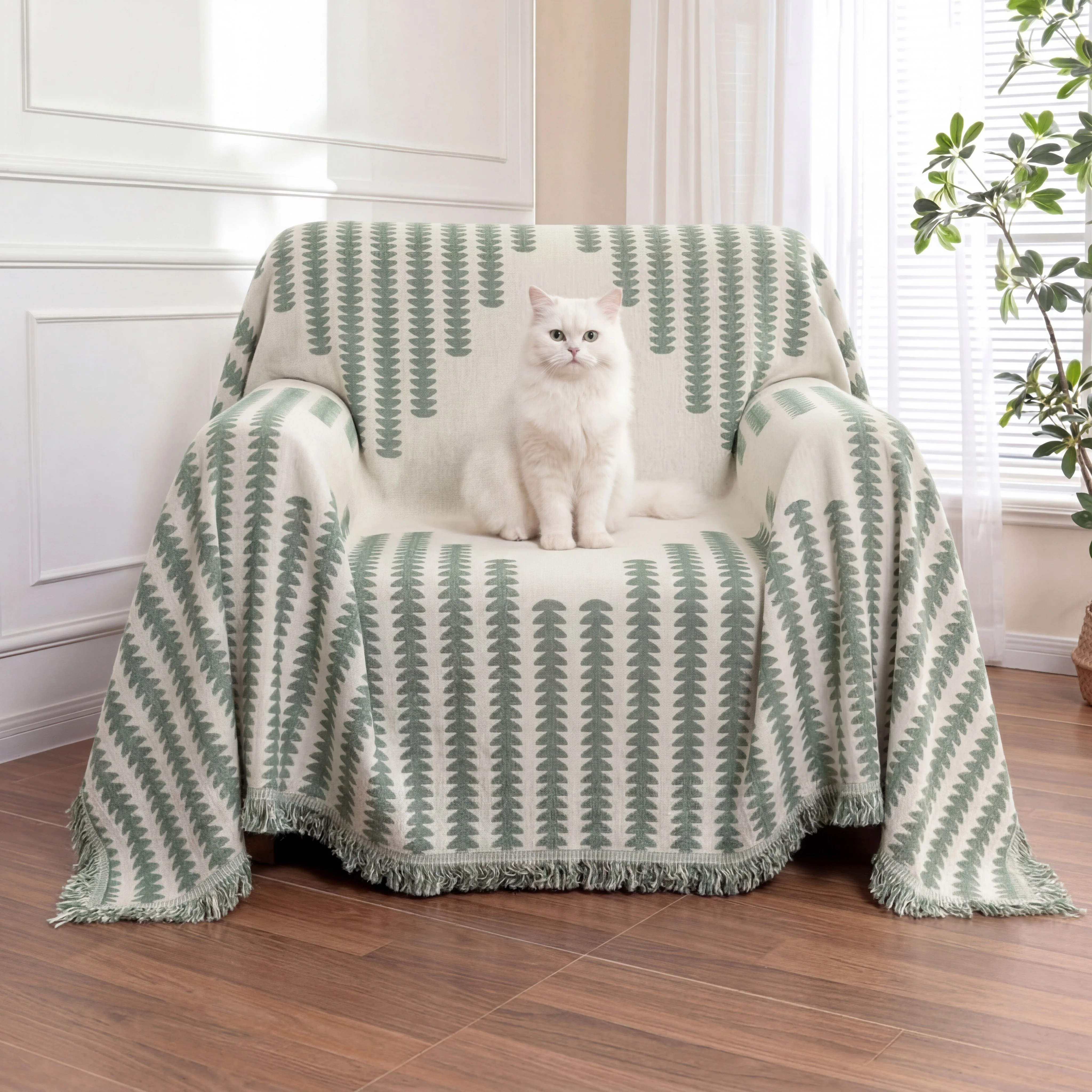 Jeté de canapé housse de fauteuil anti-rayures - Image 16