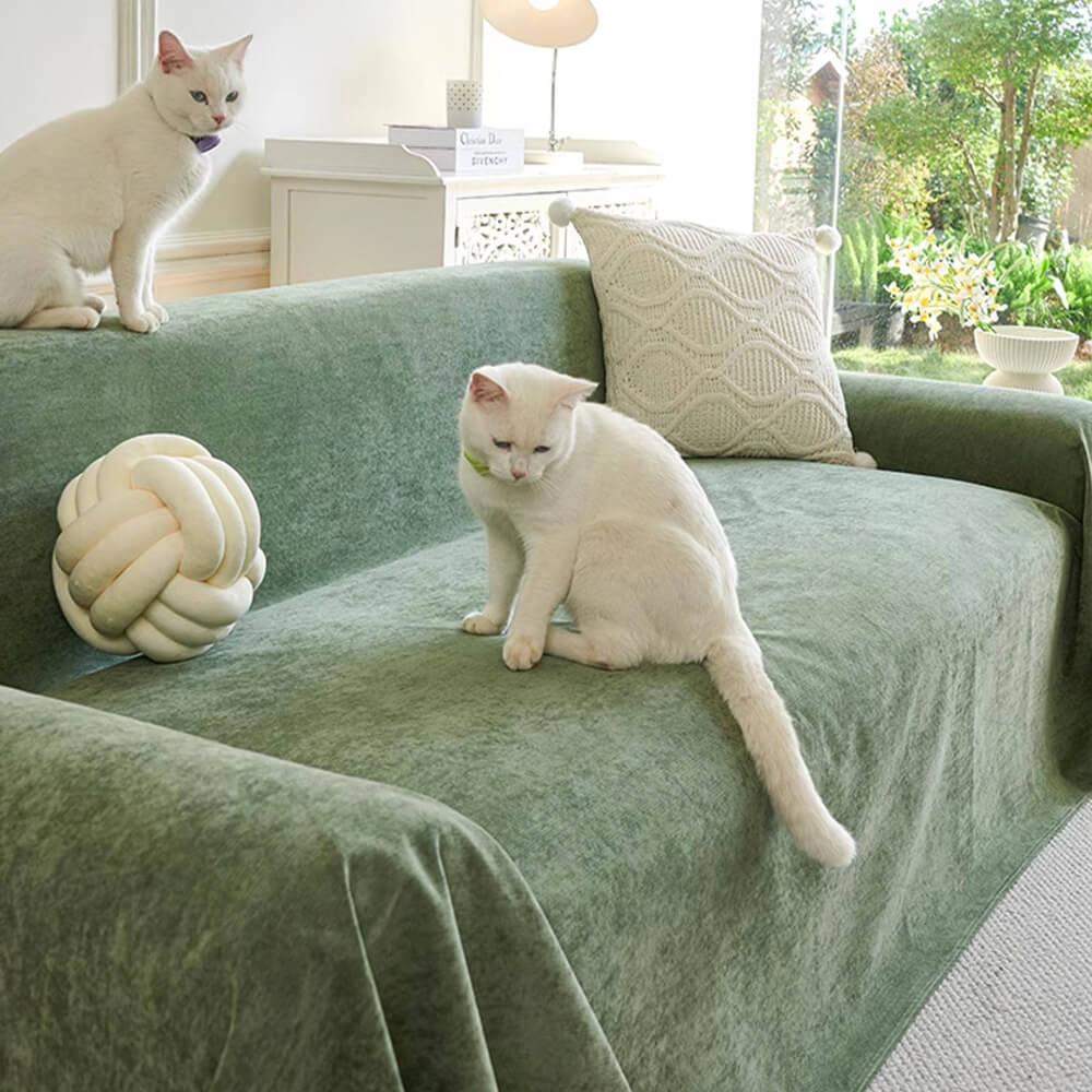 Jeté de canapé Housse de fauteuil, canapé imperméable résistante aux rayures et sans peluches - Image 10