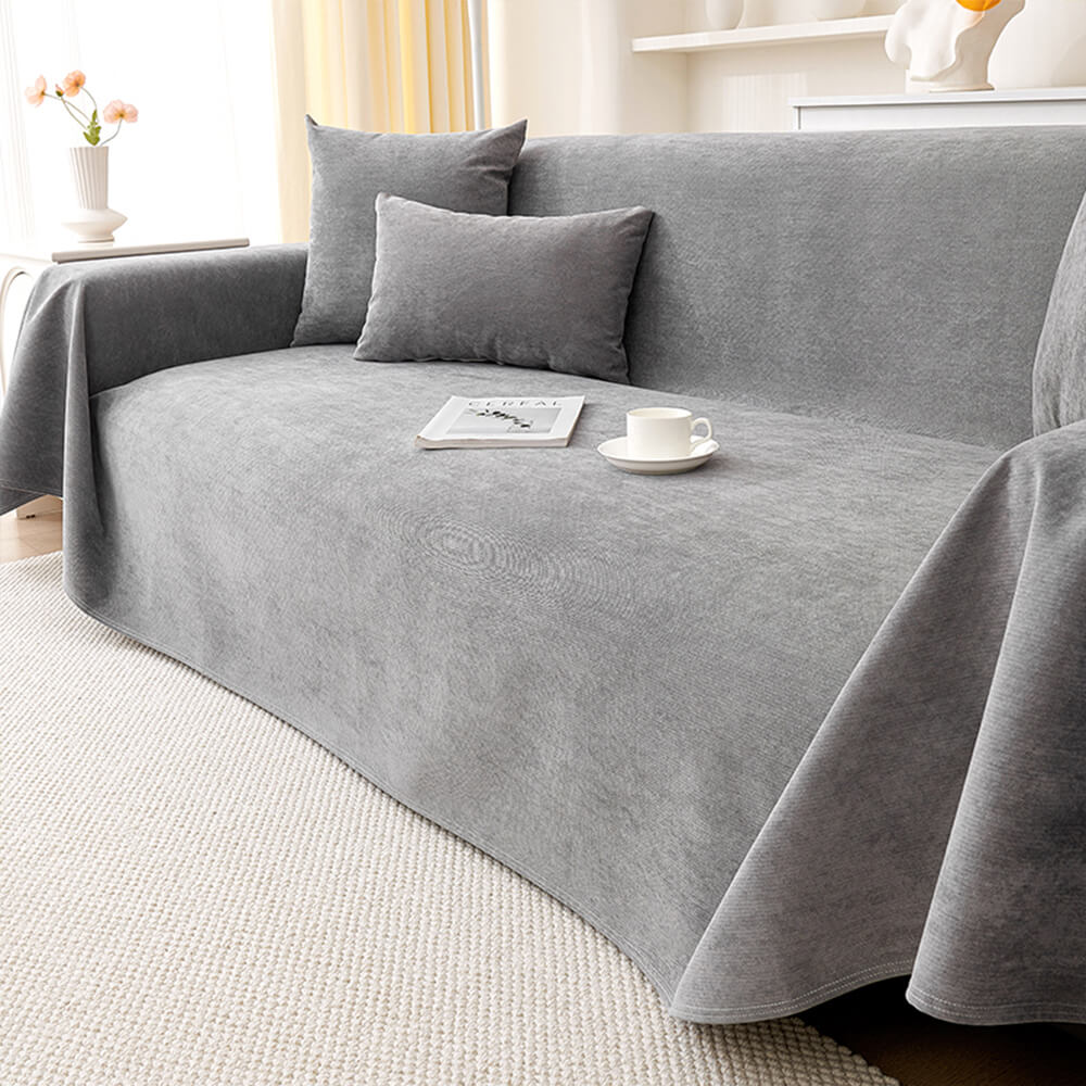 Jeté de canapé Housse de fauteuil, canapé imperméable résistante aux rayures et sans peluches - Image 6