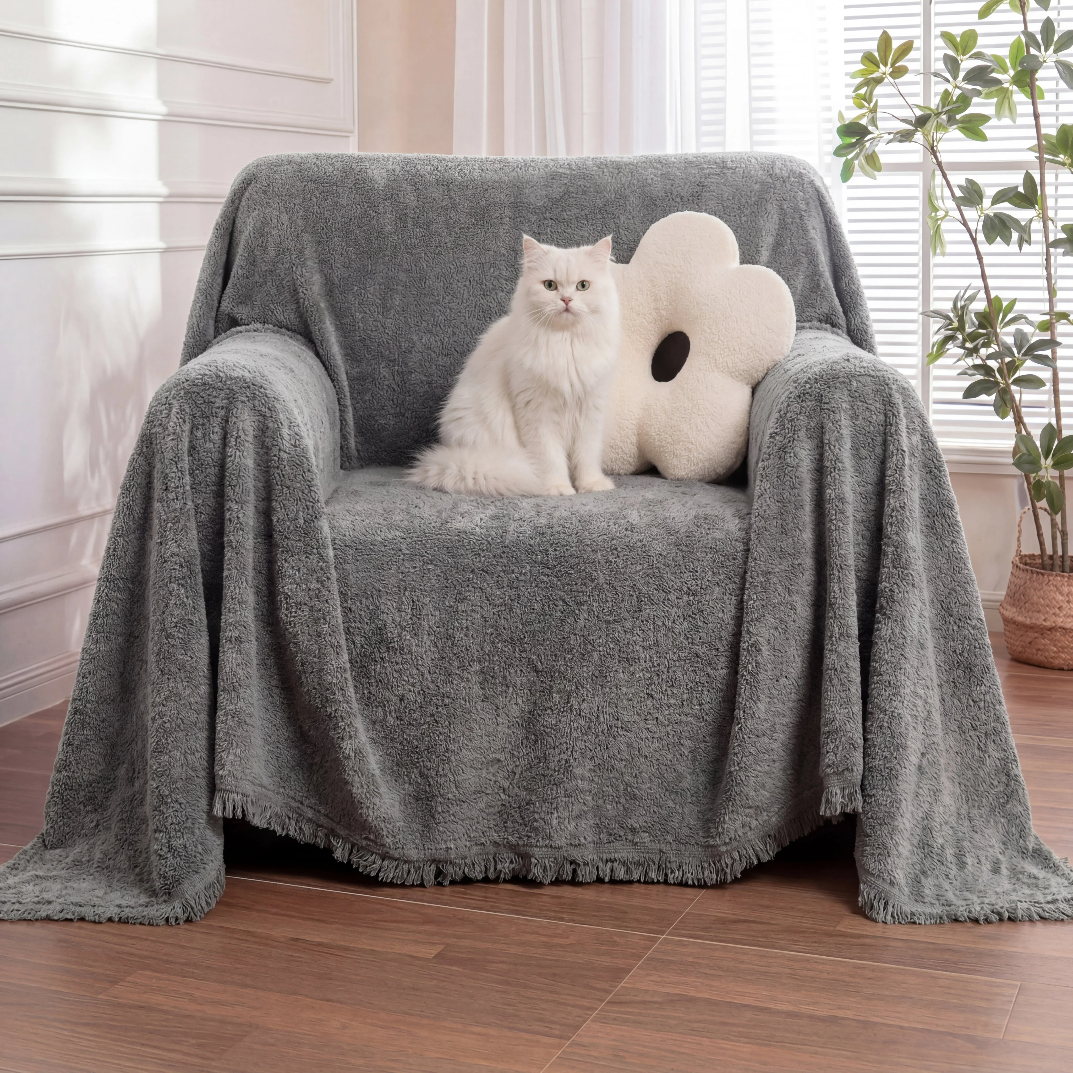 Jeté de canapé housse de fauteuil imperméable - Image 5