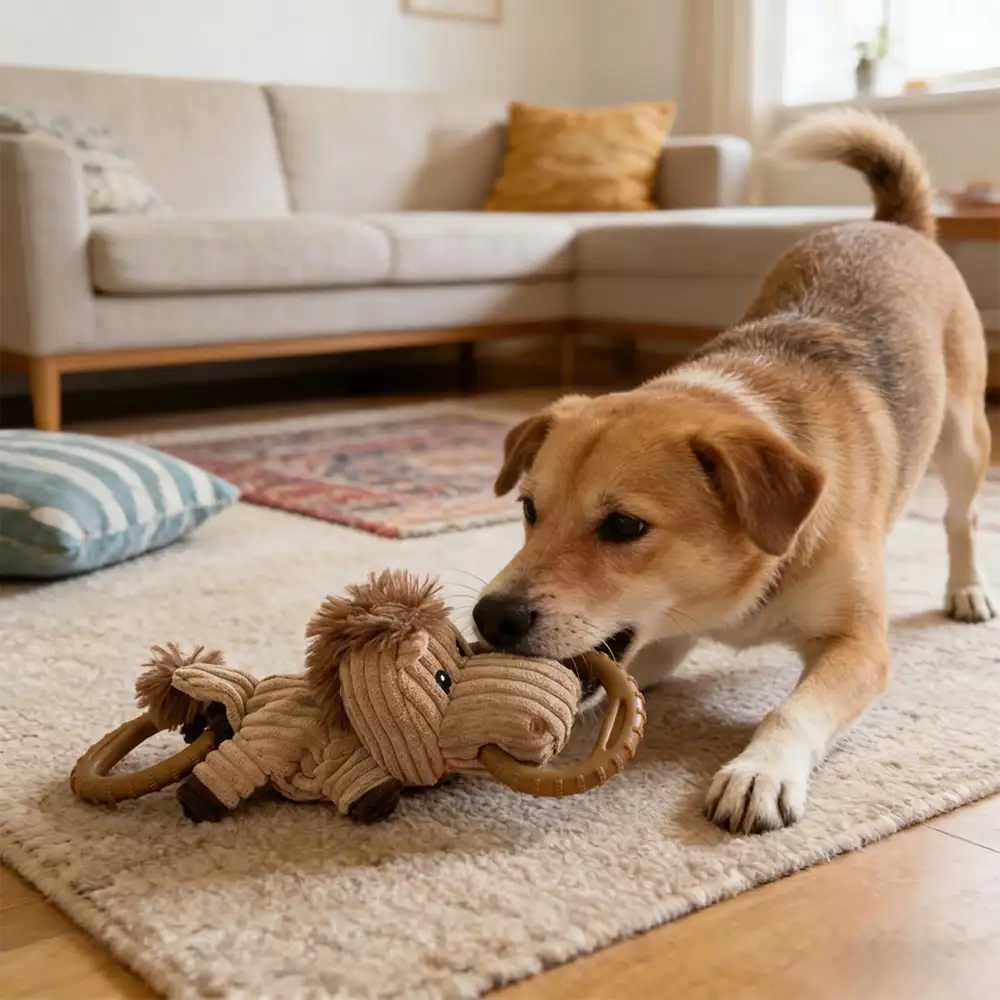 Jouet à mâcher interactif pour chien - Cheval