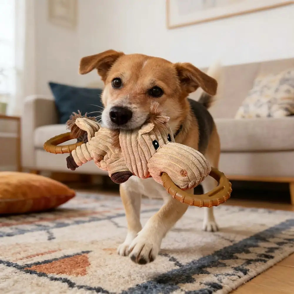 Jouet à mâcher interactif pour chien - Cheval - Image 2