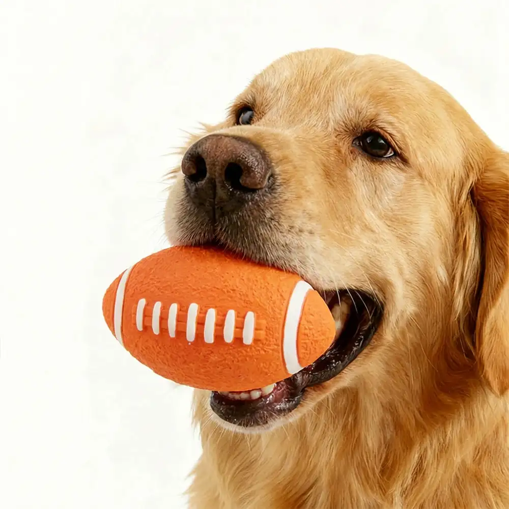 Jouet à mâcher pour chien en latex durable avec bruitage. - Image 2