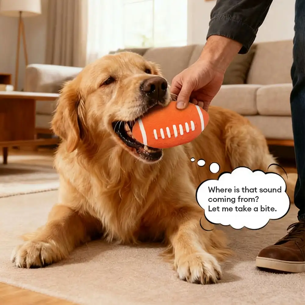 Jouet à mâcher pour chien en latex durable avec bruitage. - Image 4