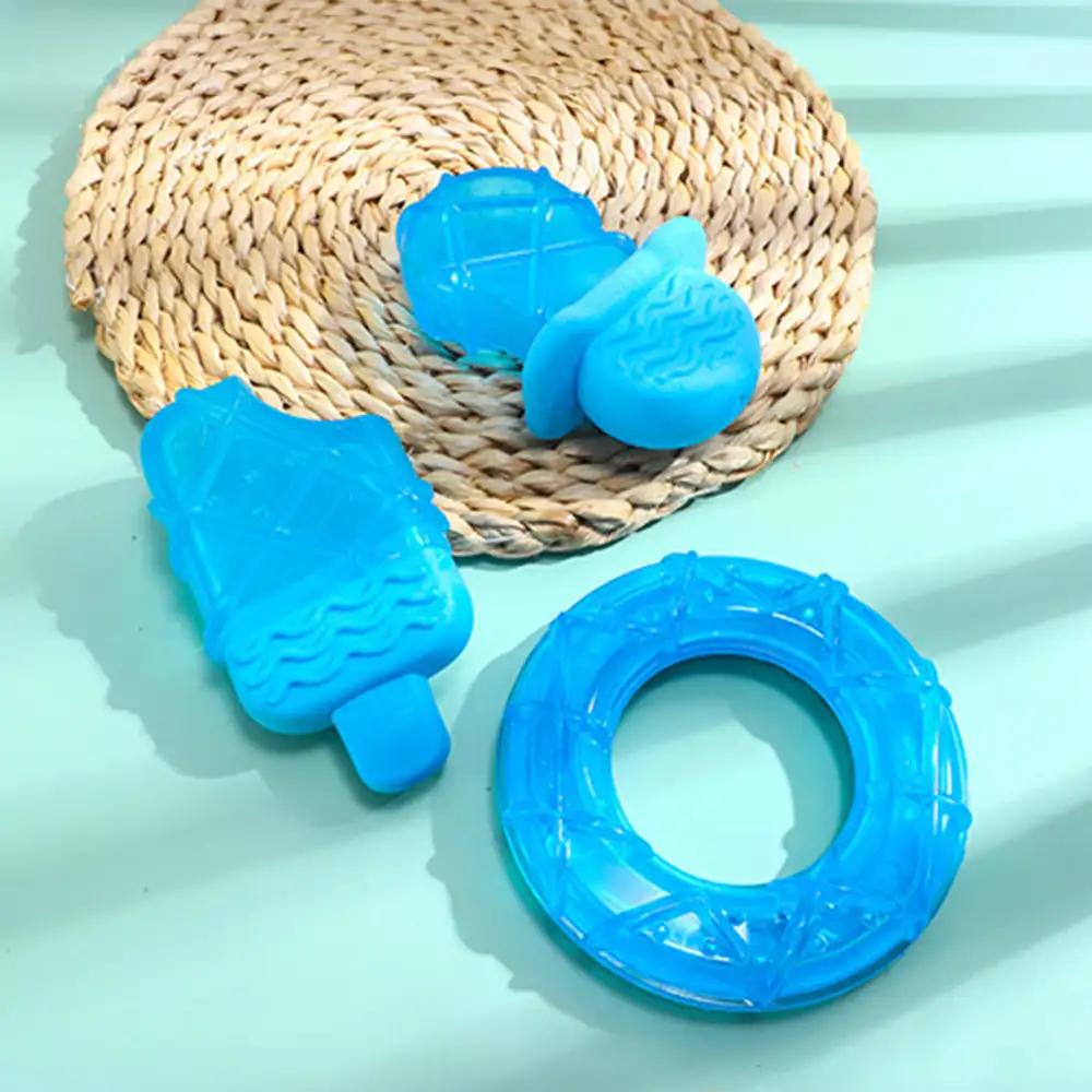 Jouet à mâcher pour chien remplissable d'eau avec des popsicles rafraîchissants