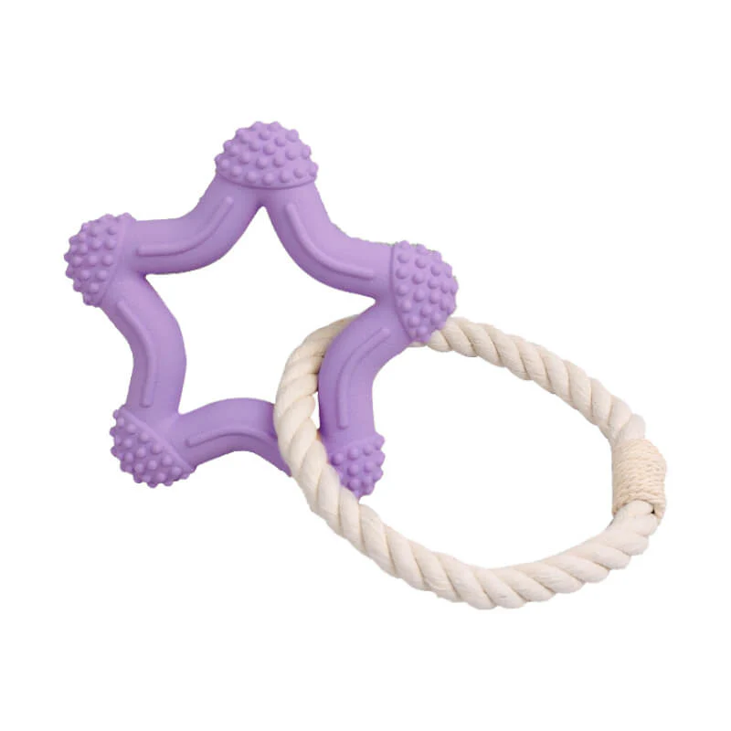 Jouet Interactif à Tirer pour Chien Nettoyage des Dents en Caoutchouc - Image 11